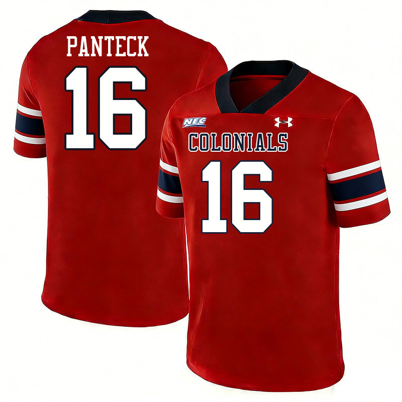 Robert Morris Colonials #16 Cooper Panteck College Football Jerseys,Uniforms Stitched-Red